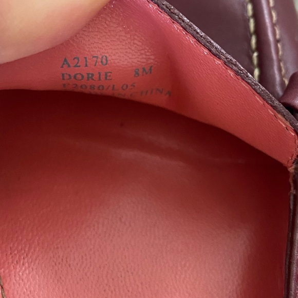 Coach Burgundy Leather Loafers with Silver Accents - Picture 7 of 11
